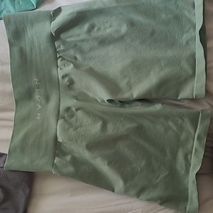 Sage green shorts